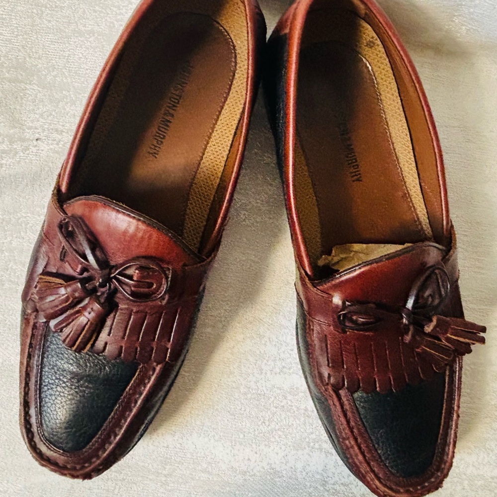 Johnson&Murphy Aragon II Kiltie Tassel Loafer Men's Black and BrownSize 11.5